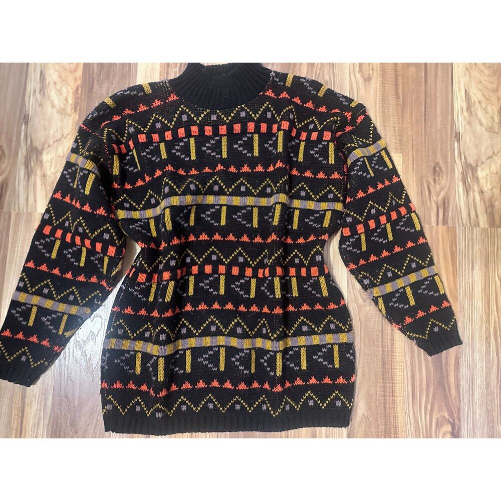 Vintage Croquet Club Knitted 80s 90s Sweater